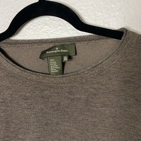 Ermenegildo Zegna Men's Crew Neck Sweater Sz M Brown - Picture 3 of 4
